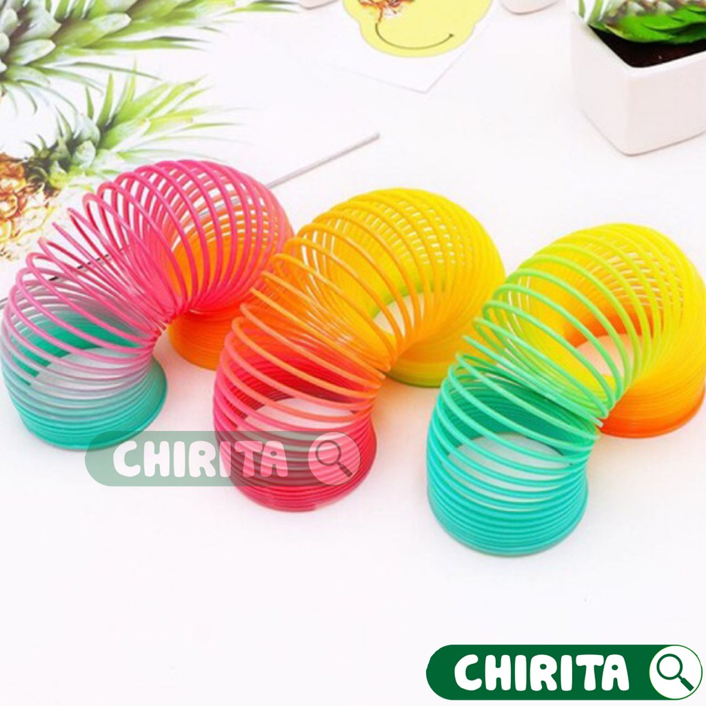 Đồ Chơi Cho Bé Lò Xo Cầu Vồng Ma Thuật Loại Lớn - Lò Xo 7 Sắc Cầu Vồng Đường Kính - CHIRITA