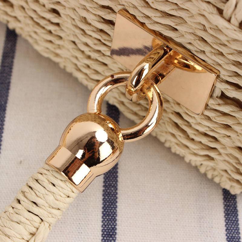 Túi Đeo Chéo Vai Đan Mây Dáng Vuông Nhỏ Phong Cách Nhật Hàn Thời Trang Đi Biển Mới Cho Nữ