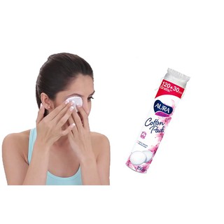 🍀🍀Bông Tẩy Trang Aura 150 Miếng