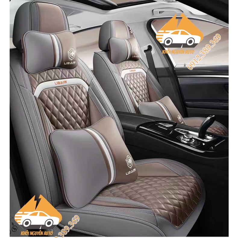 Combo Bộ Áo Bọc Ghế Ô TÔ 5 Chỗ 9D LBW Ôm kín 360 Độ Chất Liệu Da PU Cao Cấp