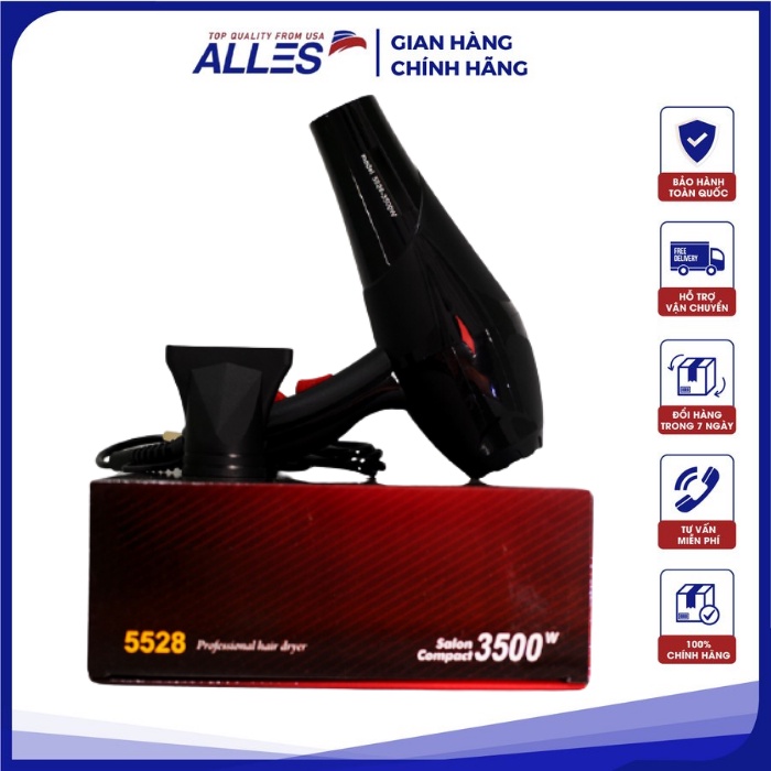 Máy Sấy Tóc 2 Chiều Nóng Lạnh Mini Panasoni chính hãng