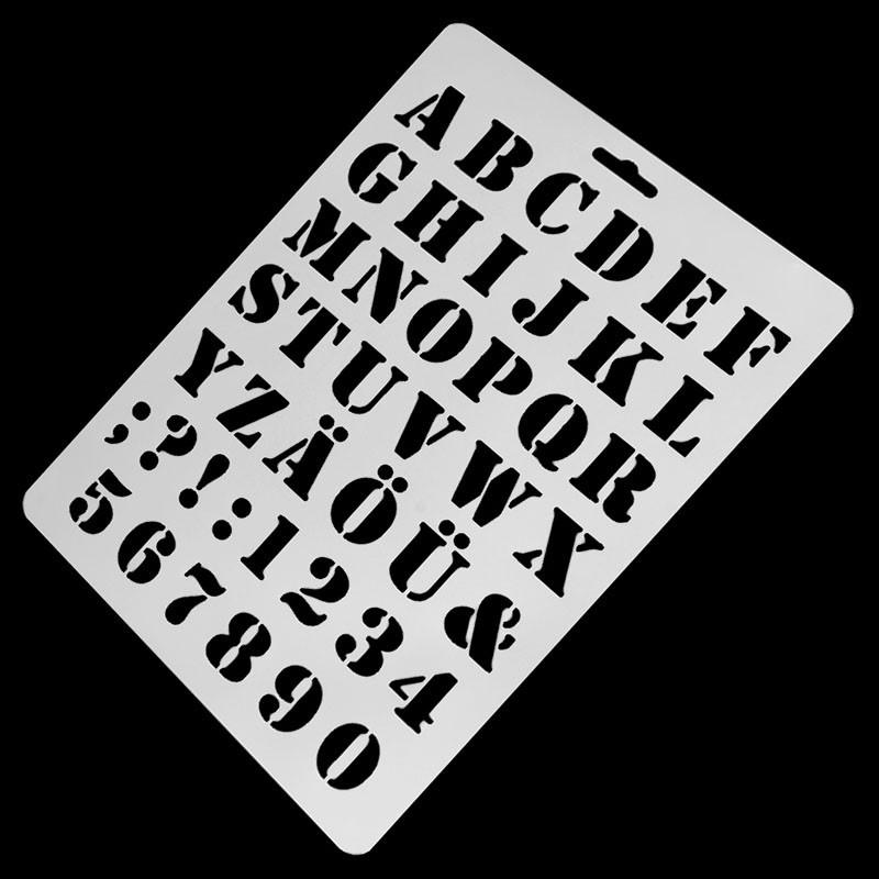 Khuôn Cắt Giấy Kim Loại Hình Chữ Cái Và Số