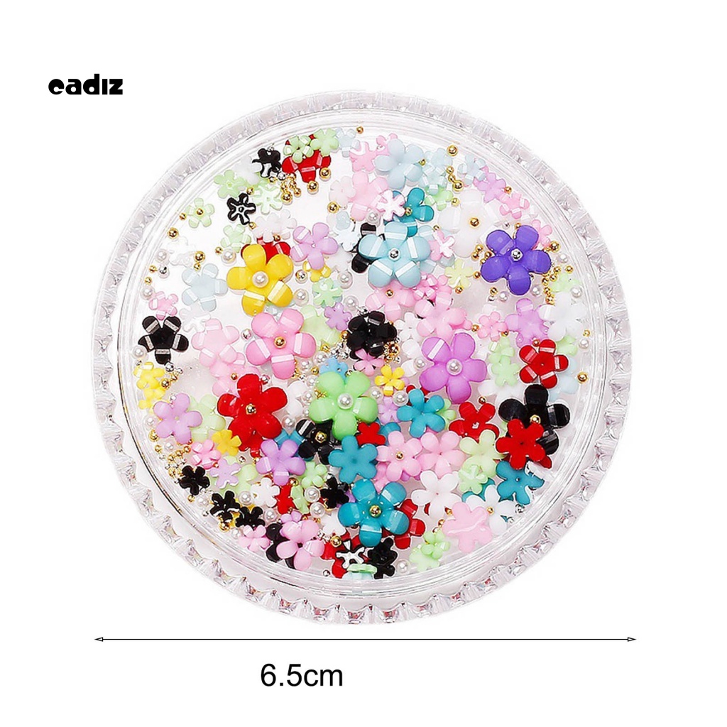 Phụ Kiện Trang Trí Móng Tay Hình Hoa 3D DIY Bằng Nhựa Resin