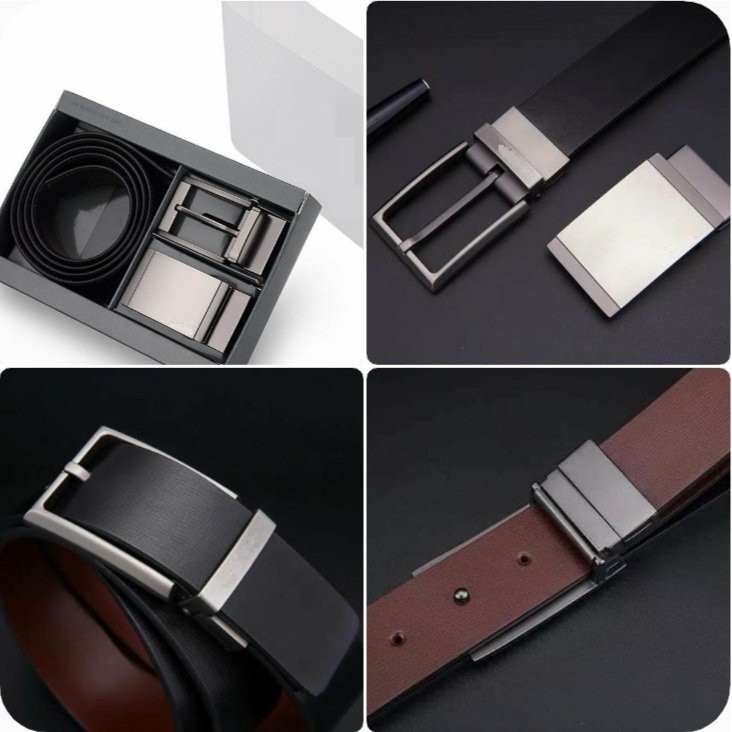Dây nịt nam cao cấp - Full Box 2 mặt