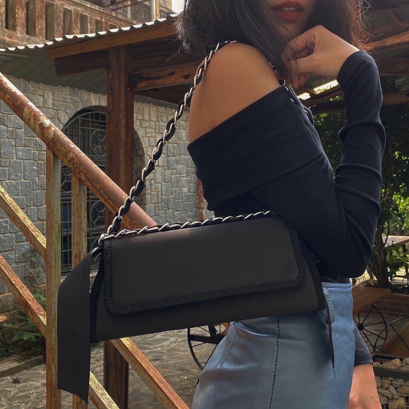 The Pina - Túi xách satin kèm 2 loại quai