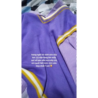 ORDER Set Áo len Gile & sơ mi basic