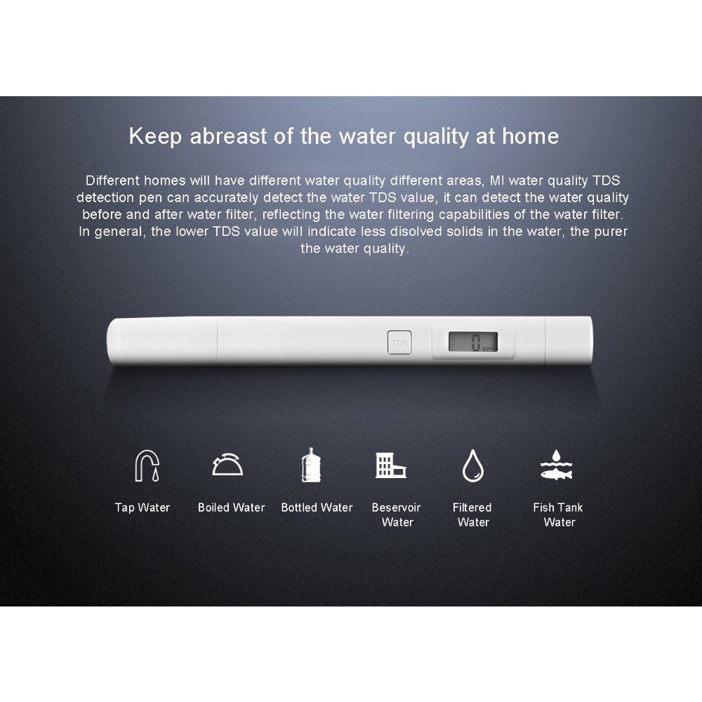 Bút kiểm tra chất lượng nước Xiaomi TDS - Bảo hành 1 tháng