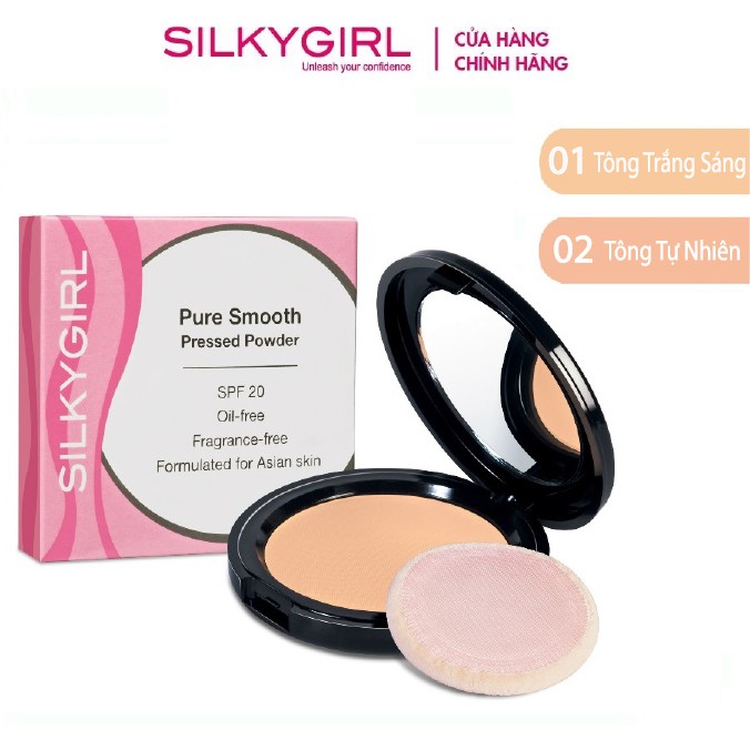 Phấn Phủ Mịn Da Silkygirl Pure Smooth SPF 20 10g