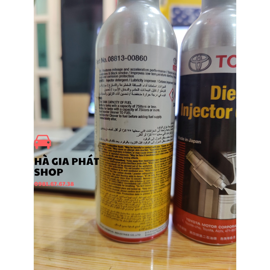 Dung dịch vệ sinh buồng đốt kim phun nhiên liệu DIESEL TOYOTA