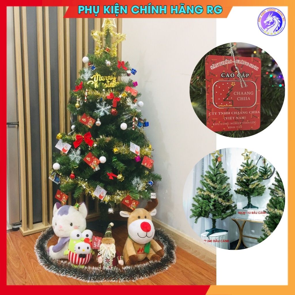 Cây thông giáng sinh 1m2 cây thông Noel trang trí nhà cửa để bàn văn phòng nhà hàng cây thông Việt Nam sản xuất
