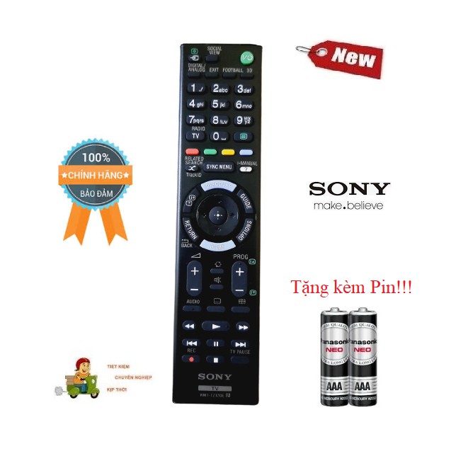 Remote Điều khiển TV Sony TZ-120E TV Sony LED/LCD Smart TV- Hàng chính hãng theo máy Fullbox mới 100%