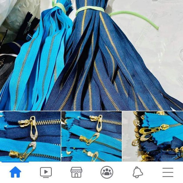 Dây kéo khóa kim loại dài 35 cm  giá chỉ 5k/ sợi