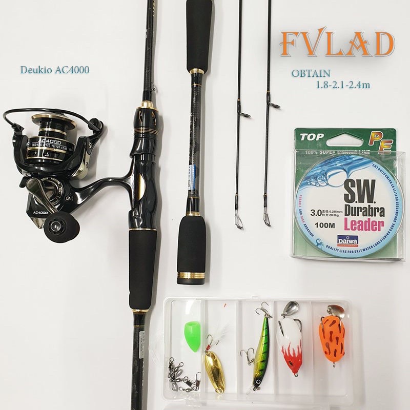 Bộ cần câu cá Lure máy đứng FVLAD