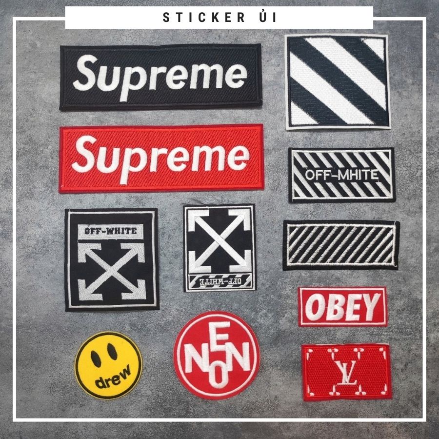 Sticker ủi áo cao cấp dùng làm Miếng vá quần áo, CÓ SẴN LỚP KEO NÊN BẠN CHỈ CẦN DÙNG BÀN ỦI ĐỂ ỦI LÀ DÍNH !