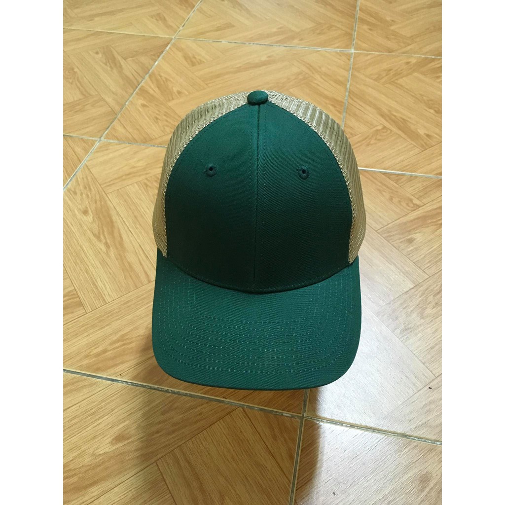 🌈Freeship🌈Mũ lưỡi trai Hàn Quốc màu xanh lá cây, lưới be