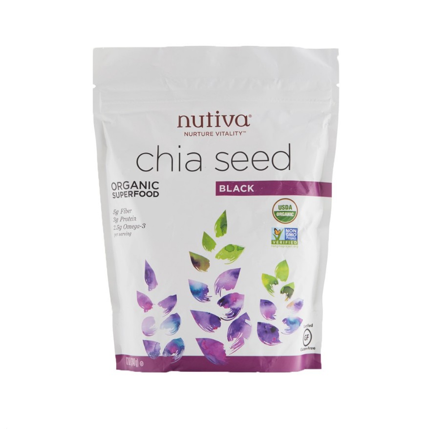 Hạt Chia Nutiva organic ,giúp giảm cân bổ sung dinh dưỡng cần thiết . Khổi Lượng 500G.