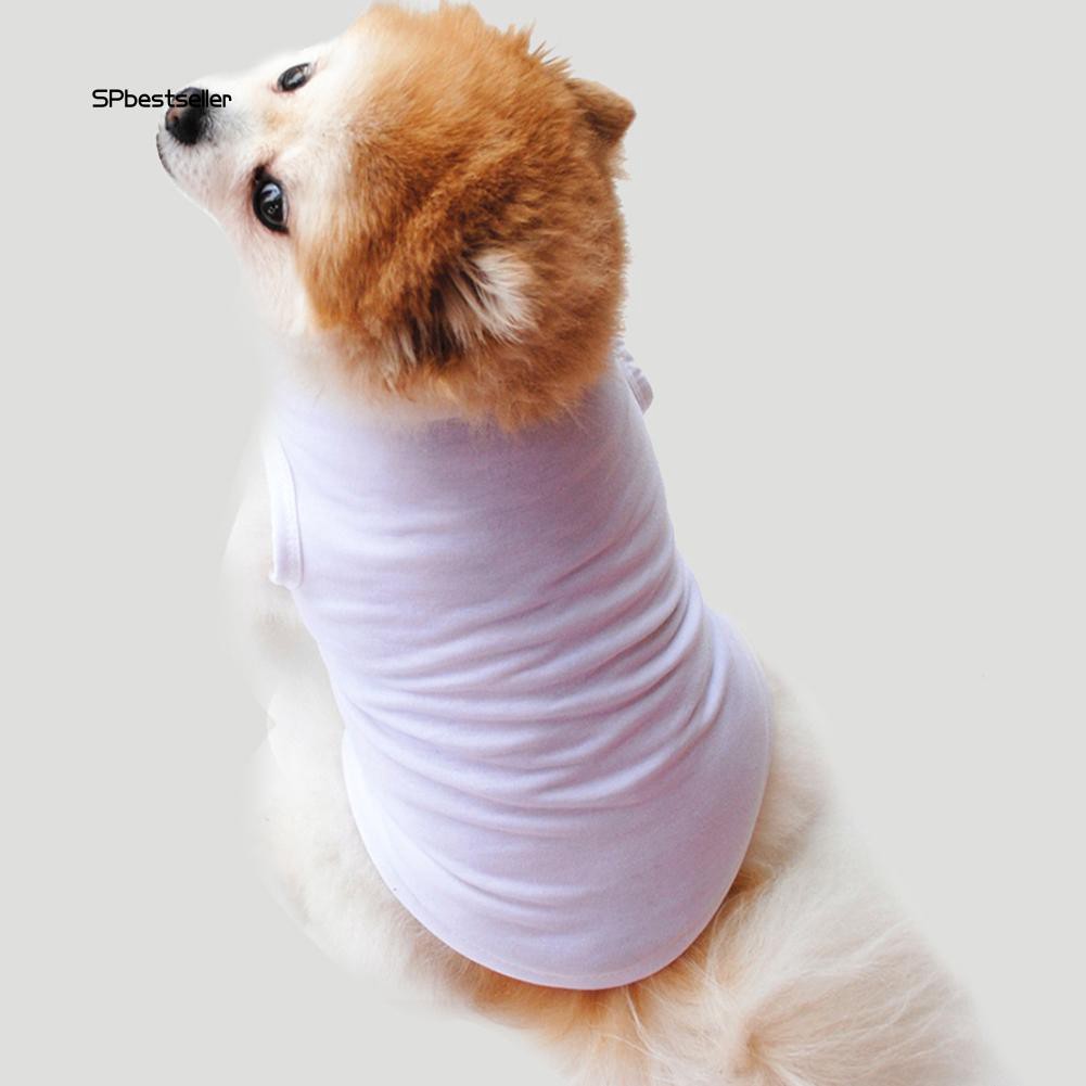 Áo Không Tay Cho Thú Cưng Vải Màu Trơn Vải Mềm Mại Thoáng Khí