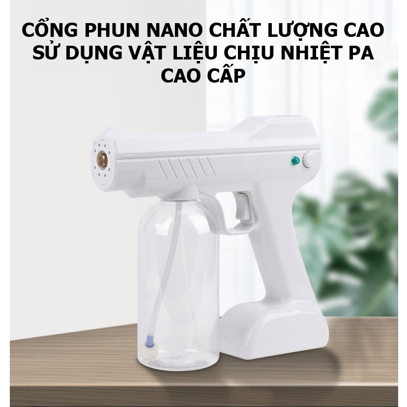 Máy phun sương NANO khử trùng cầm tay kèm tia cực tím chống virus (NHIỀU MẪU) - VL