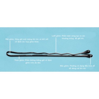 1 vỉ ghim cài tóc