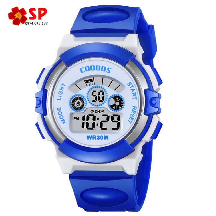ĐỒNG HỒ TRẺ EM - ĐỒNG HỒ BÉ TRAI BÉ GÁI COOBOS 0919- tặng kèm pin ĐÈN LED 7 MÀU NHIỀU CHỨC NĂNG - CÓ SỈ SLL | BigBuy360 - bigbuy360.vn