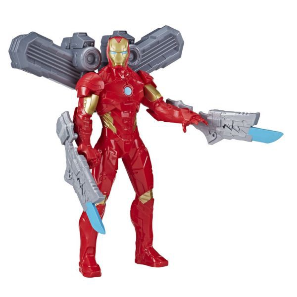 Đồ Chơi Mô Hình Mattel Siêu anh hùng Iron Man tích hợp cánh bay siêu cấp E7360