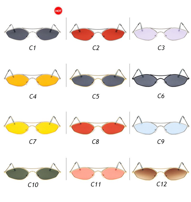 Hàng Có Sẵn! Kính Mát Hình Oval Độc Đáo Cho Nữ