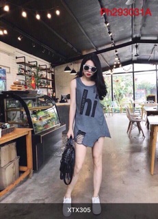 Áo ba lỗ rách đi biển