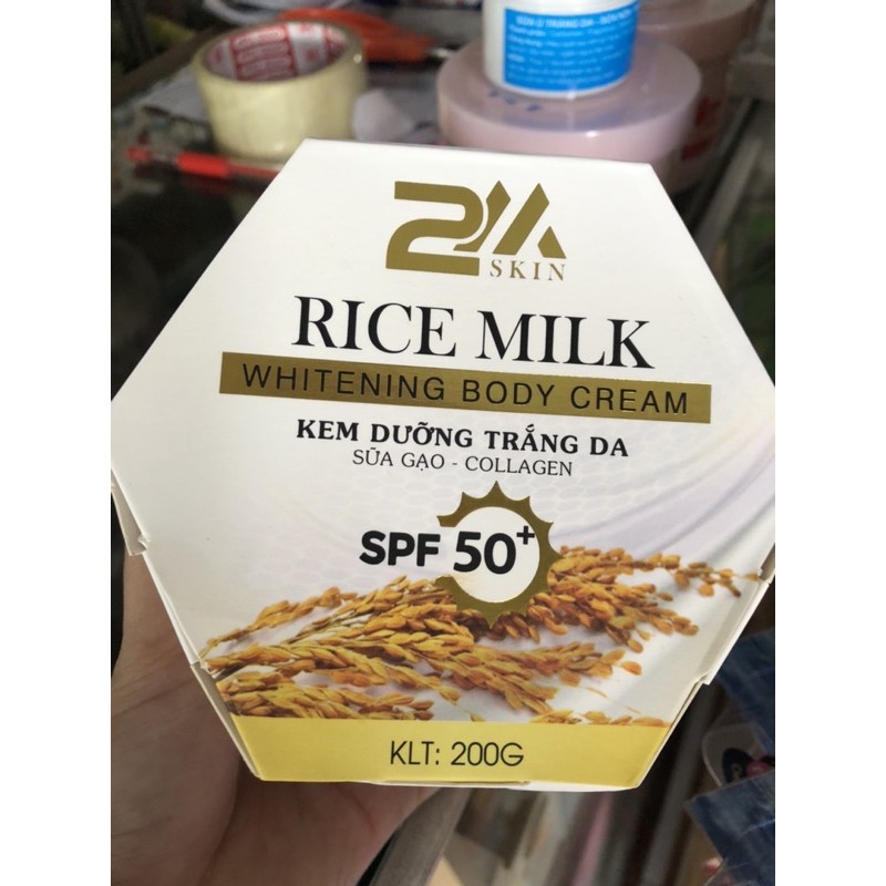 Kem Dưỡng Trắng Da Toàn Thân Sữa Gạo - Collagen RICE MILK WHITEING BODY CREAM
