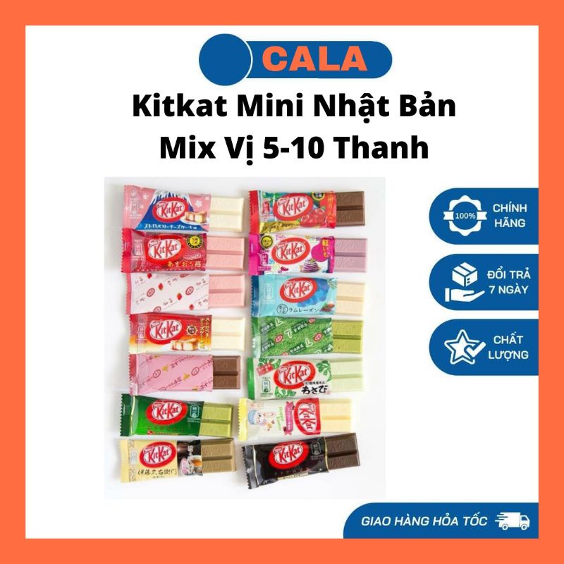 Bánh Kitkat Mini Nhật Bản Mix Vị 5 10 Thanh
