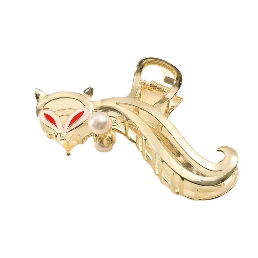 Kẹp Tóc Hình Cá Mập Phối Ngọc Trai Thời Trang Cho Nữ