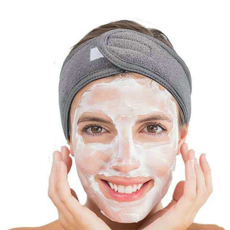 1 Băng Đô Mềm Chống Trượt Bản Rộng Có Thể Điều Chỉnh Dùng Khi Tập Yoga / Tắm / Trang Điểm Cho Nữ