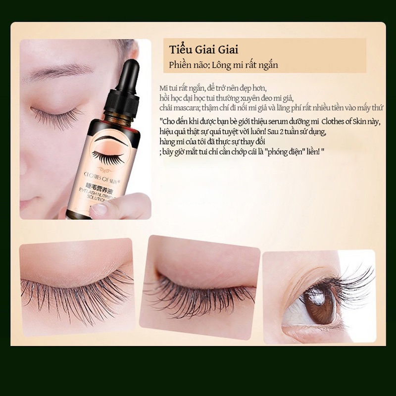 Serum Nuôi Dưỡng Lông Mi 30ml Không Dễ Nhòe Giúp Làm Dày Lông Mi