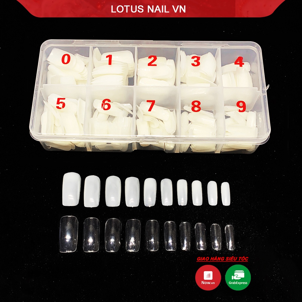 Móng úp chân dài HSM đủ size từ 0-9