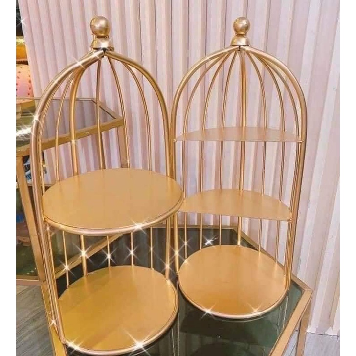 KỆ MỸ PHẨM LỒNG CHIM