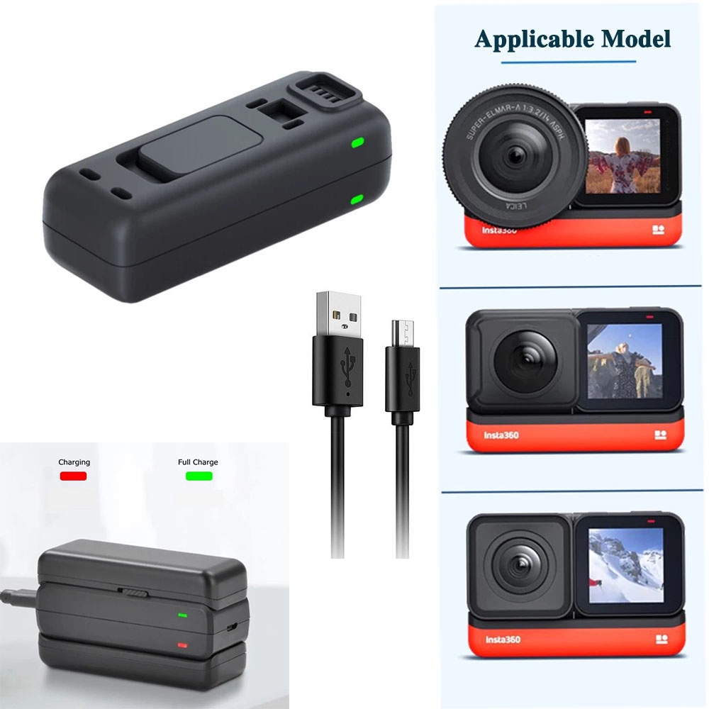 Hub Sạc Nhanh USB Hai Cổng Cho Insta360 ONE RS R Twin/1-INCH/360 MOD Edition