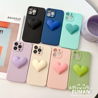 Ốp Điện Thoại tpu Mềm Họa Tiết Trái Tim 3d Màu Trơn Cho samsung galaxy a81 a21s a91 m80s m60s a7 2018