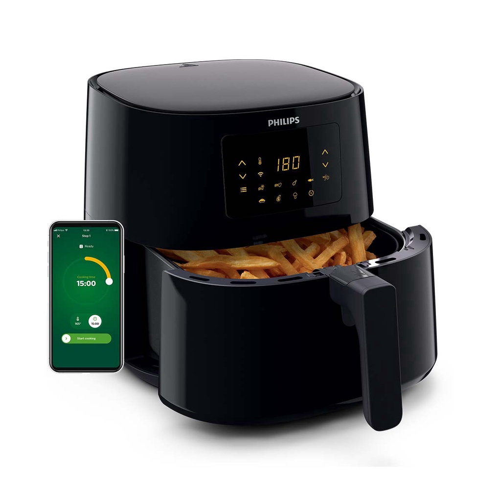 Nồi chiên không dầu Philips HD9280 6,2L có kết nối Wifi - Công suất 2000W - Sản phẩm chính hãng