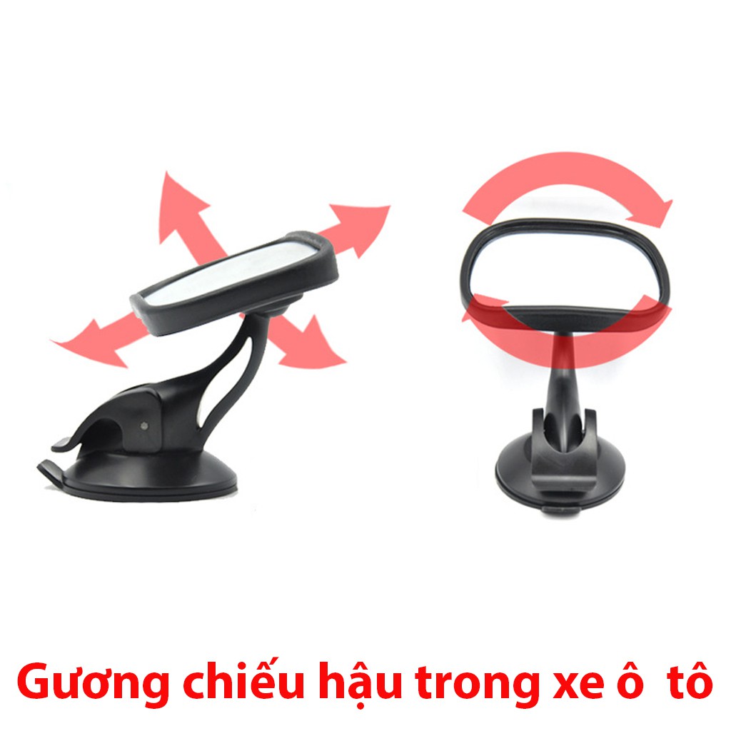 Gương chiếu hậu lắp thêm trong xe ô tô