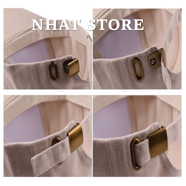 Mũ lưỡi trai chất liệu vải khaki, nón lưỡi trai Hàn Quốc unisex nam nữ hats Nhat Store