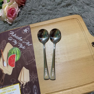 Muỗng Ăn Cơm, Muỗng Súp, Thìa Cơm inox dày lớn lucky Mta-Mart Inox Sáng Bóng, Bền Đẹp