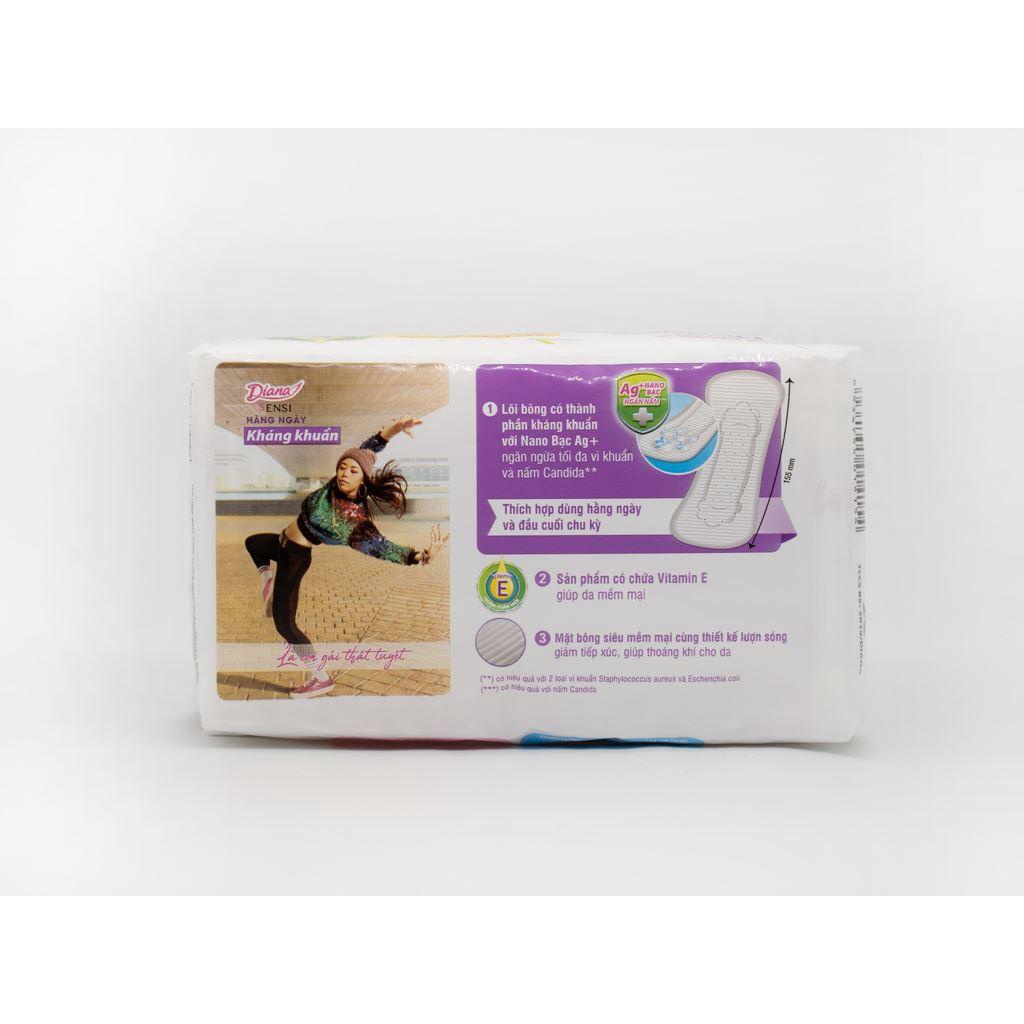 Băng vệ sinh hàng ngày Diana Sensi kháng khuẩn - Gói 20 miếng