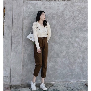 Quần jean qccc kèm belt 1363-1 min house