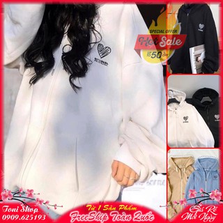 ÁO HOODIE - KHOÁC NỈ NGOẠI Heart HD1080 (Kèm Ảnh Thật)