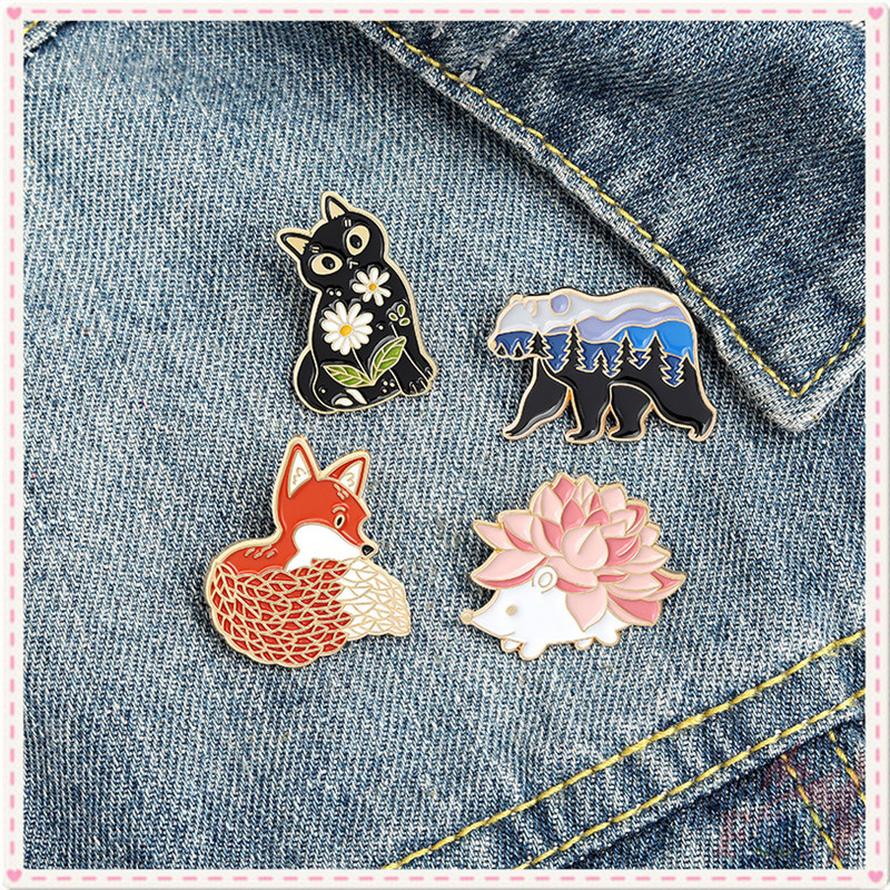 1 Ghim Cài Áo Hình Động Vật Đáng Yêu