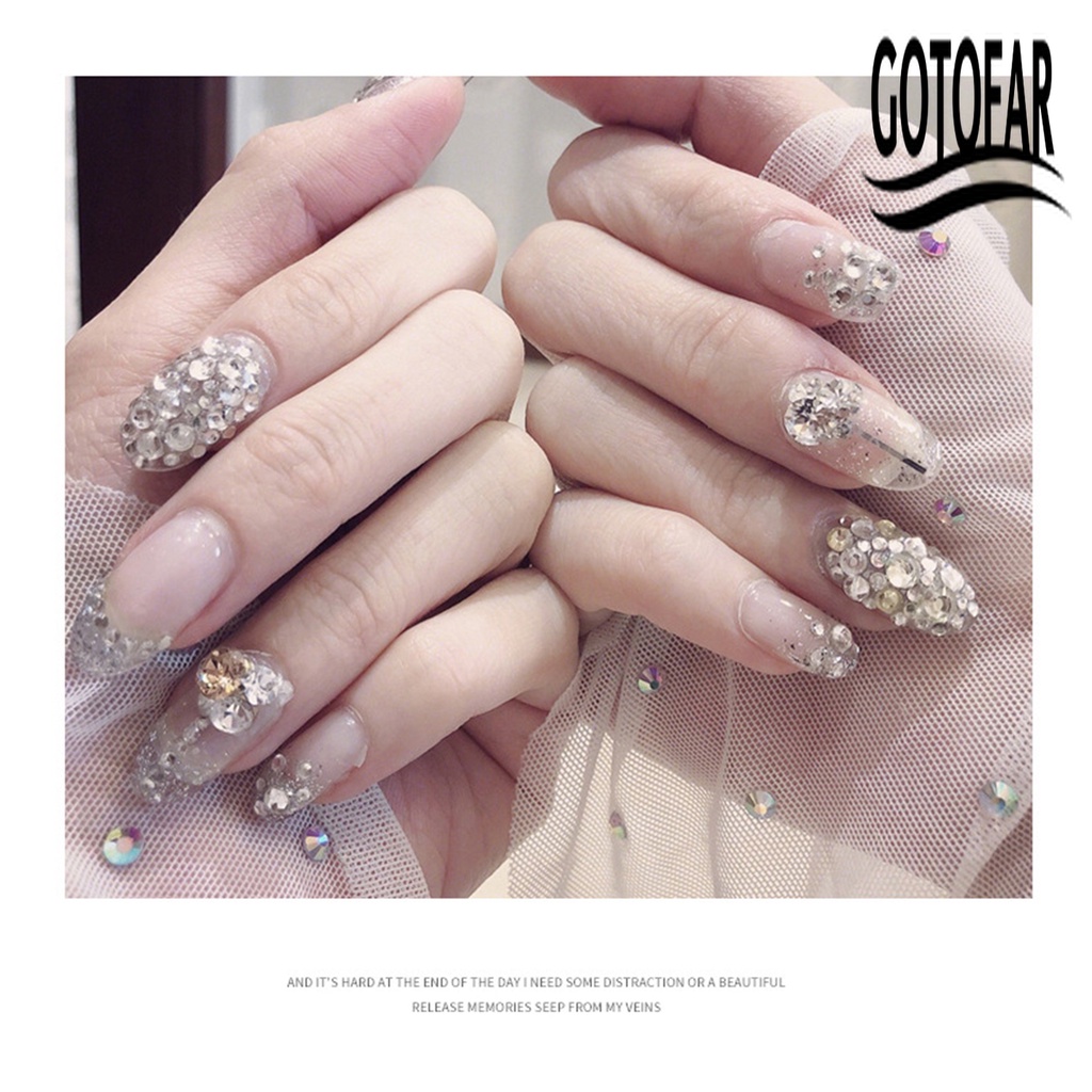 Hộp 1688 Hạt Đá 6 Ngăn Dùng Trang Trí Móng Tay / Kính DIY