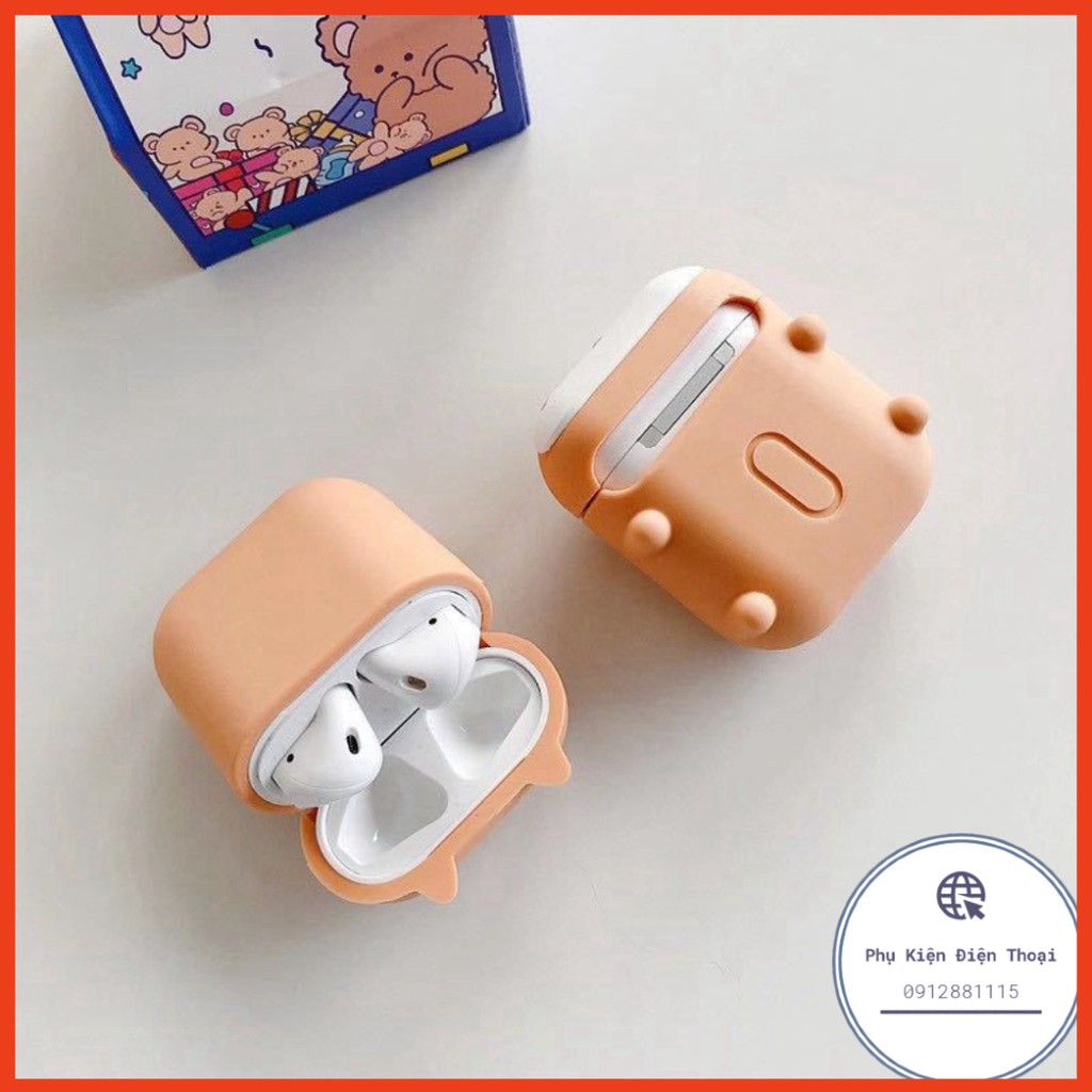 ✔️Case Vỏ Bọc Airpod 2 Đựng Tai Nghe Airpods 1 2 Pro chó Shiba nằm Chất Liệu Silicon Cao Cấp Cực Xinh (chó Corgi)