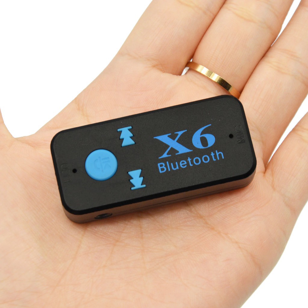 kết nối Bluetooth, Thiết bị kết nối Bluetooth X6 Cho Xe Hơi- Loa- Amply- Hỗ Trợ Chơi Nhạc Trên Thẻ Nhớ- Có Mic Thoại