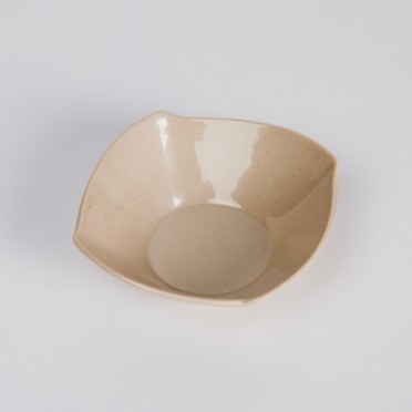 Tô Vuông Nhựa Melamine Màu Nâu