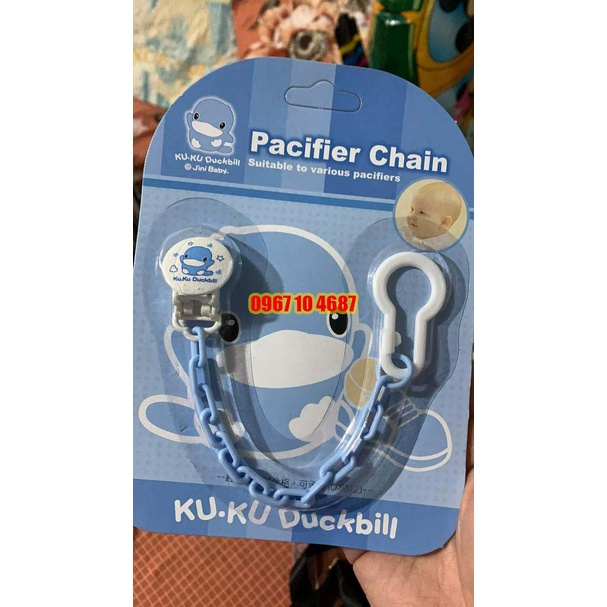 Dây giữ ti giả cho bé nhựa PP và ABS kuku ku5306
