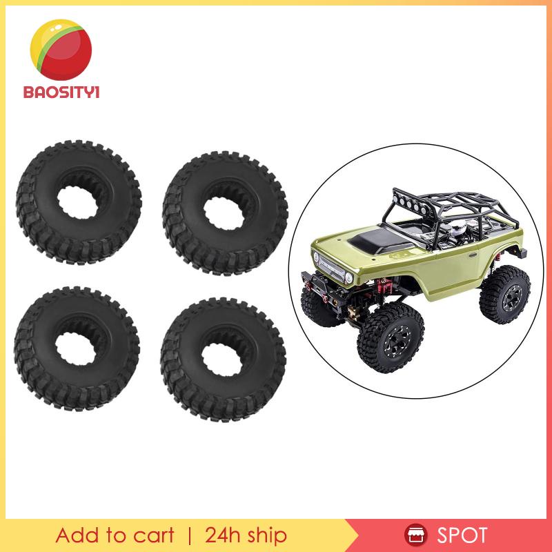 Set 4 Bánh Xe Cao Su Dành Cho Ô Tô Đồ Chơi Axial SCX24 1 / 24 RC